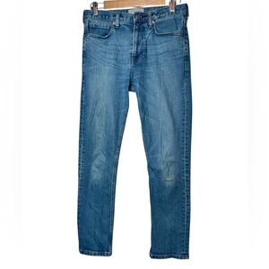 Everlane Straight Slim Leg Blue Denim Stretch Blend Jeans size 26 Regular